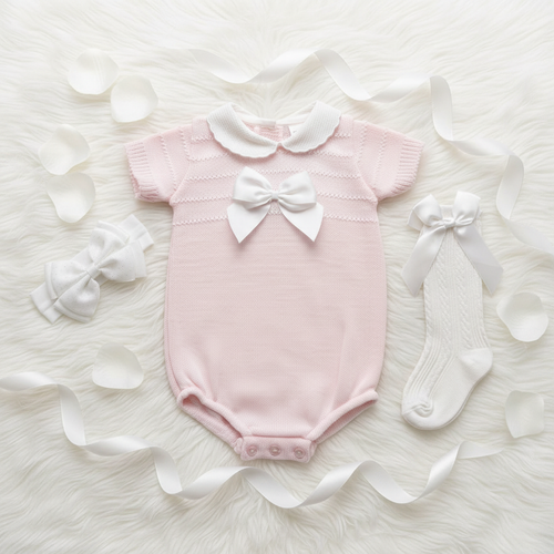 Pink & White Baby Bundle - Flat Lay